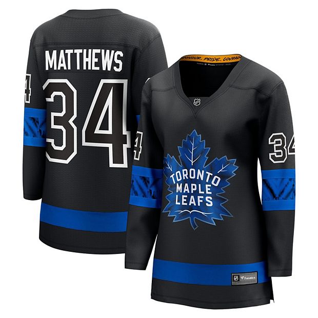 Men's Toronto Maple Leafs Auston Matthews Fanatics Branded Black Alternate  Premier Breakaway Reversible Player Jersey