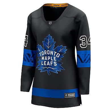Women's Fanatics Branded Auston Matthews Black Toronto Maple Leafs Alternate Premier Breakaway Reversible Player Jersey