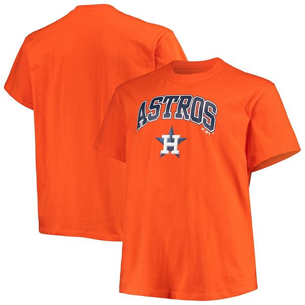 Men's Orange Houston Astros Big & Tall Secondary Logo TShirt