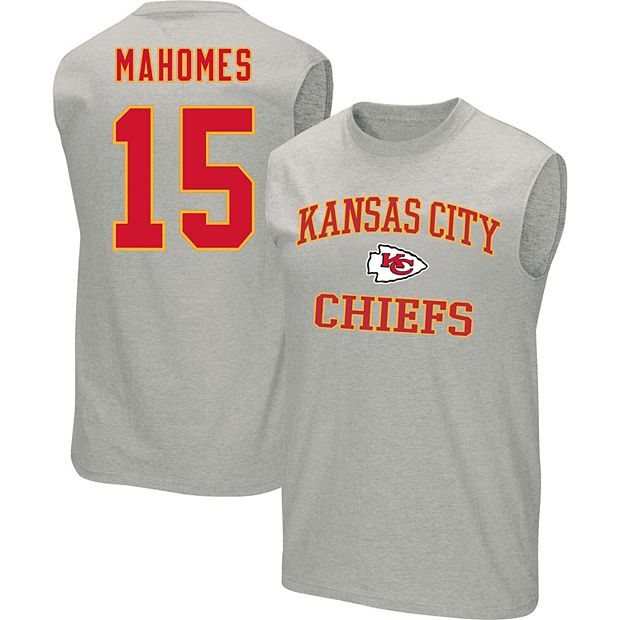 Men's Patrick Mahomes Heathered Gray Kansas City Chiefs Big & Tall Player  Name & Number Muscle