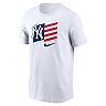 Men's Nike White New York Yankees Americana Flag T-Shirt