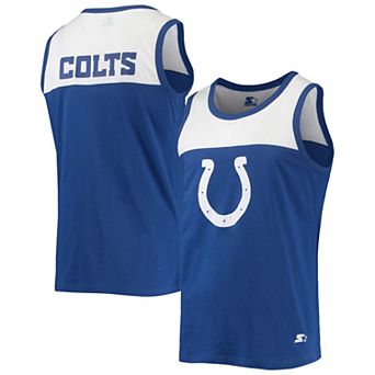Men's Starter Royal/White Indianapolis Colts Team Touchdown Fashion Tank Top