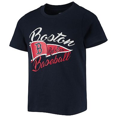 Girls Youth Navy Boston Red Sox Team Fly The Flag T-Shirt