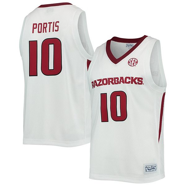 Retro Brand Men's Arkansas Razorbacks Bobby Portis Jr. #10 Cardinal Replica  Basketball Jersey