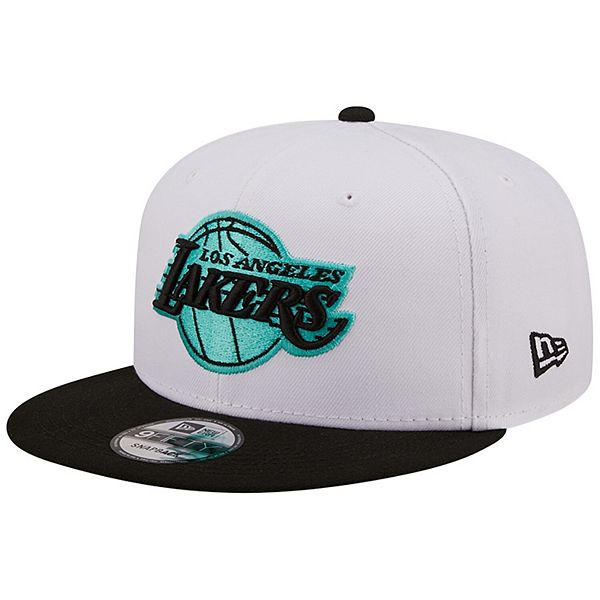 Los Angeles Lakers Mint Green White Colors 9FIFTY New Era Fits Snapback Hat