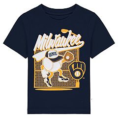 Youth Gold Milwaukee Brewers Digi-Ball T-Shirt