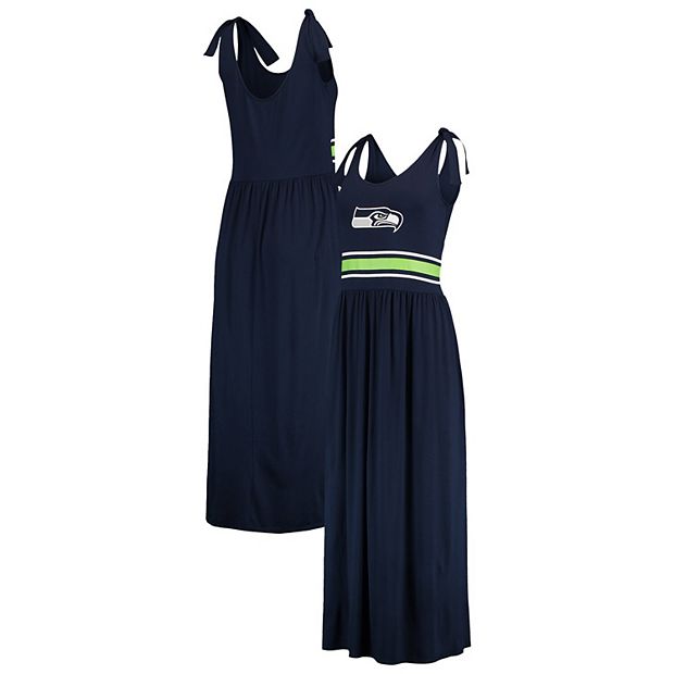 Women's G-III 4Her by Carl Banks College Navy Seattle Seahawks Game Over  Maxi Dress