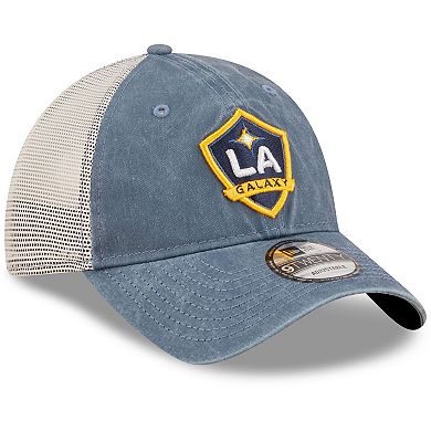 Men's New Era Navy LA Galaxy 9TWENTY Washed Denim Snapback Hat