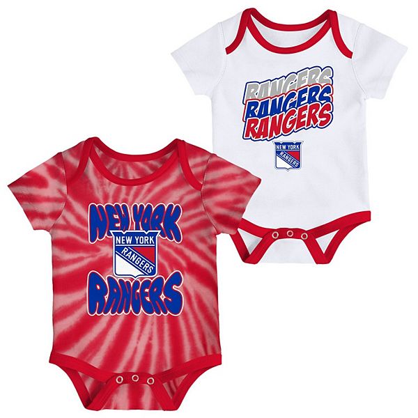 Newborn & Infant Red/White New York Giants Monterey Tie-Dye 2-Pack Bodysuit  Set