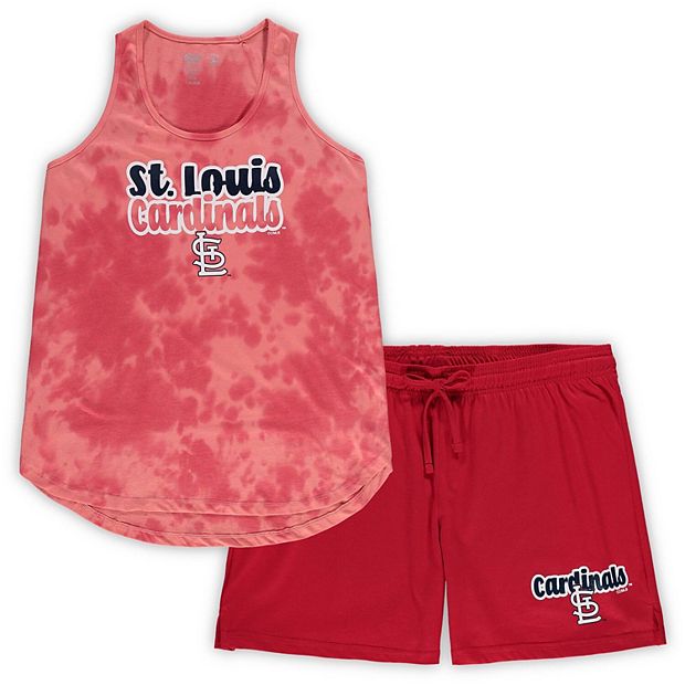 Women's Concepts Sport Red St. Louis Cardinals Plus Size Cloud