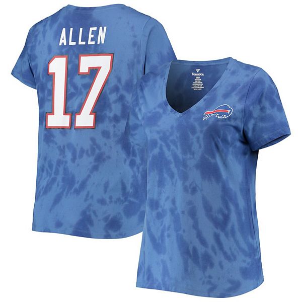 Josh Allen Buffalo Bills Youth Tie-Dye Name & Number T-Shirt - Royal