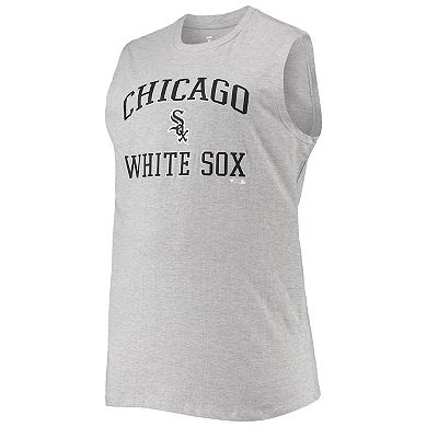 Men's Tim Anderson Heathered Gray Chicago White Sox Big & Tall Muscle Tank Top