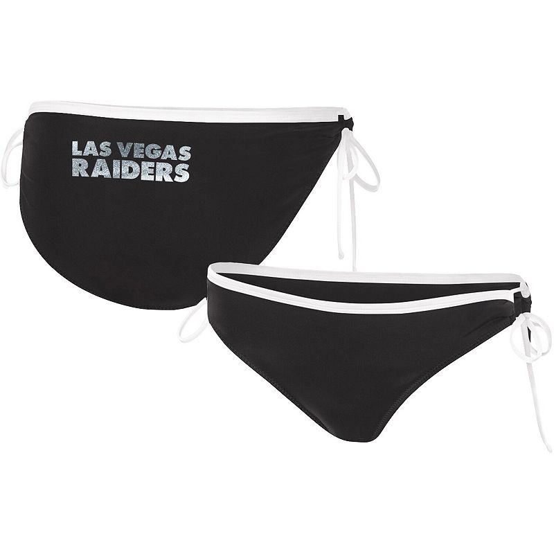 Women's G-III 4Her by Carl Banks Black Las Vegas Raiders Perfect Match Bikini Bottom, Size: Medium, Lvr Black