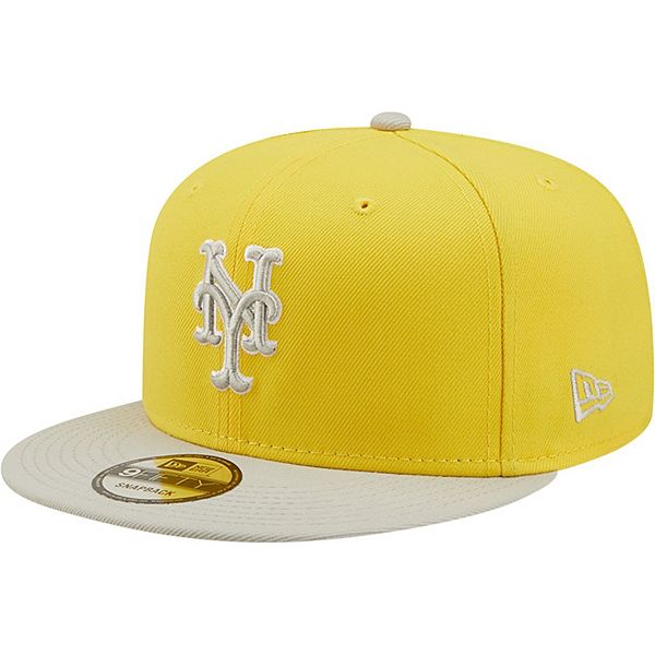Men's New Era Yellow/Gray New York Mets Spring Two-Tone 