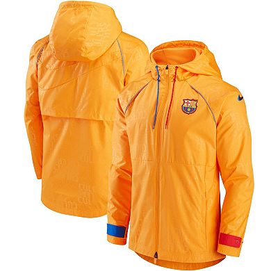 Men's Nike Orange Barcelona All-Weather Full-Zip Jacket