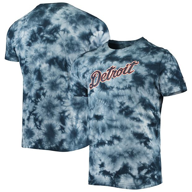 Men's New Era Navy Detroit Tigers Team Tie-Dye T-Shirt