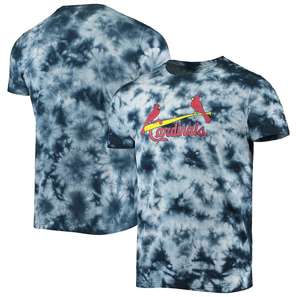 Men's New Era Navy St. Louis Cardinals Team Tie-Dye T-Shirt