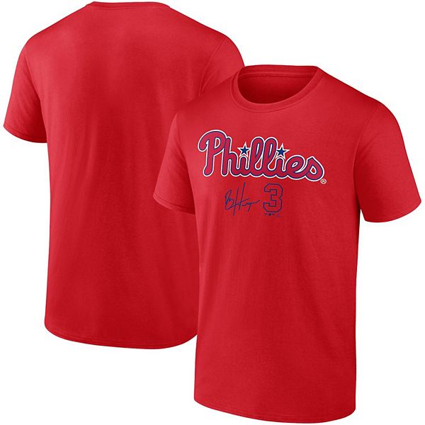 Men's Fanatics Branded Bryce Harper Red Philadelphia Phillies Player Name &  Number T-Shirt