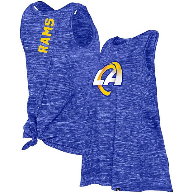 Women's New Era Los Angeles Rams Royal Reverse Space-Dye Back-Knot