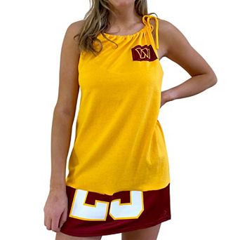 Women's Refried Apparel Gold Washington Commanders Sleeveless Tank Top Dress