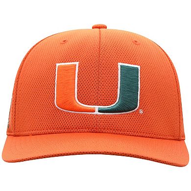 Men's Top of the World Orange Miami Hurricanes Reflex Logo Flex Hat