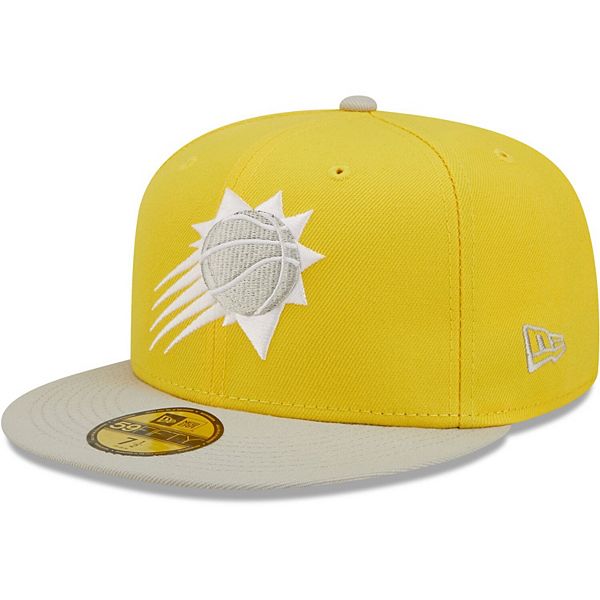 New Era Salt Lake Bees Gray/Yellow Pop 59FIFTY Fitted Cap