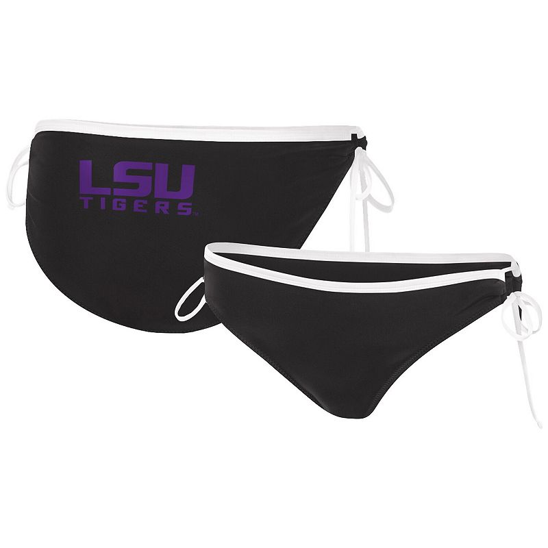 Women's G-III 4Her by Carl Banks Black LSU Tigers Perfect Match Bikini Bottom, Size: Small