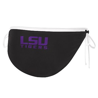 Women's G-III 4Her by Carl Banks Black LSU Tigers Perfect Match Bikini Bottom