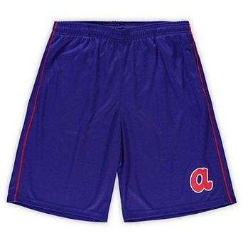Men's ProfileÂ Royal Atlanta Braves Big & Tall Mesh Shorts