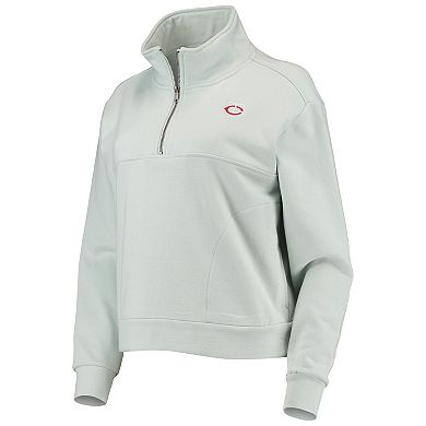 Women's The Wild Collective Light Blue Minnesota Twins Two-Hit Quarter-Zip Pullover Top