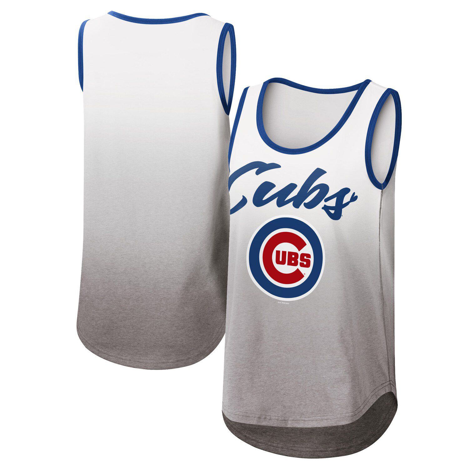 Chicago Cubs Lusso Women's Nadine Halter Tank Top - White