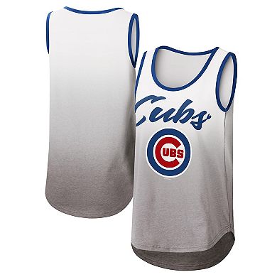 Women's G-III 4Her by Carl Banks White Chicago Cubs Logo Opening Day Tank Top