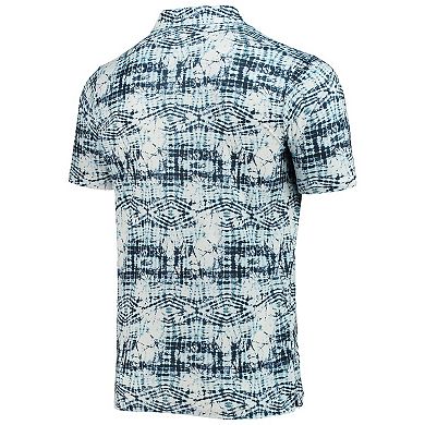 Men's Antigua Navy Atlanta Braves Vivid Polo