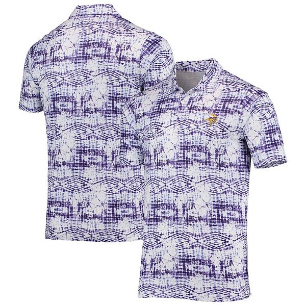 Men's Cutter & Buck White Minnesota Vikings Prospect Textured Stretch Polo