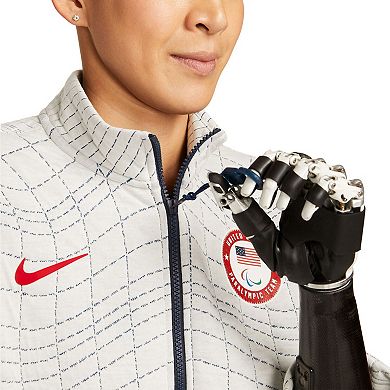 Women's Nike White Team USA Paralympics Media Full-Zip Jacket