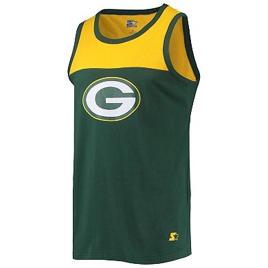 Men's Starter Green/Gold Green Bay Packers Team Touchdown Fashion Tank Top