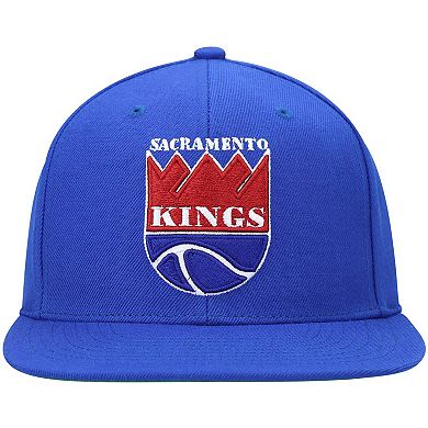 Men's Mitchell & Ness Blue Sacramento Kings Hardwood Classics Team Ground 2.0 Snapback Hat