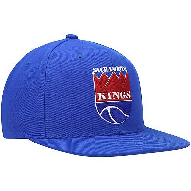 Men's Mitchell & Ness Blue Sacramento Kings Hardwood Classics Team Ground 2.0 Snapback Hat