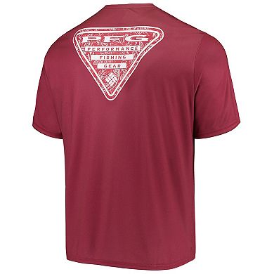 Men's Columbia Cardinal Arkansas Razorbacks Terminal Tackle Omni-Shade T-Shirt