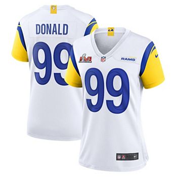 Nike Los Angeles Rams ￼Aaron Donald NFL Super Bowl LVI Game Patch Jersey  2XL