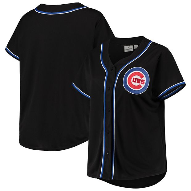 Chicago Cubs Button-Up Baseball Jersey - Royal