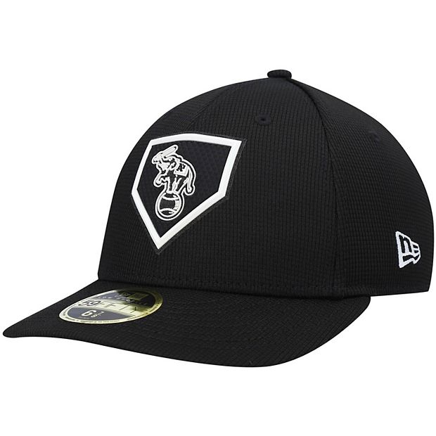 Men's New Era Oakland Athletics Black & White Low Profile 59FIFTY