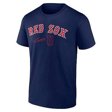 Men's Fanatics Branded Rafael Devers Navy Boston Red Sox Player Name & Number T-Shirt