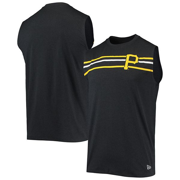 Pittsburgh Pirates New Era Girls Youth Pinstripe Tank Top - White/Black