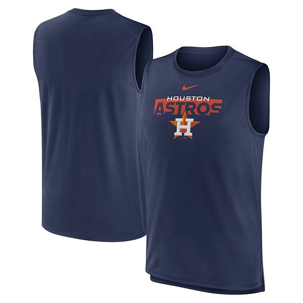 Men's Nike Navy Houston Astros Knockout Stack Exceed Muscle Tank Top