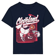 Soft As A Grape Toddler Boys and Girls Navy Cleveland Guardians