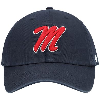 Men's '47 Navy Ole Miss Rebels Clean Up Adjustable Hat
