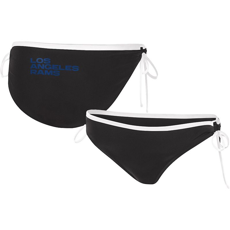 Women's G-III 4Her by Carl Banks Black Los Angeles Rams Perfect Match Bikini Bottom, Size: Large