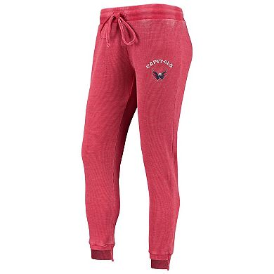 Women's Concepts Sport Red/White Washington Capitals Resurgence Slub Burnout Raglan T-Shirt & Joggers Sleep Set