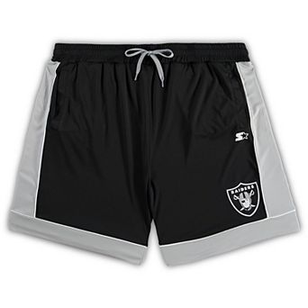 Men's Starter Black/Silver Las Vegas Raiders Fan Favorite Fashion Shorts